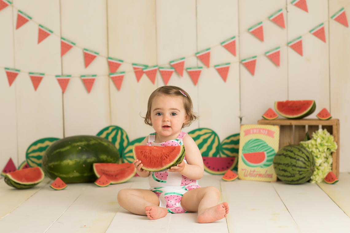 baby watermelon photoshoot